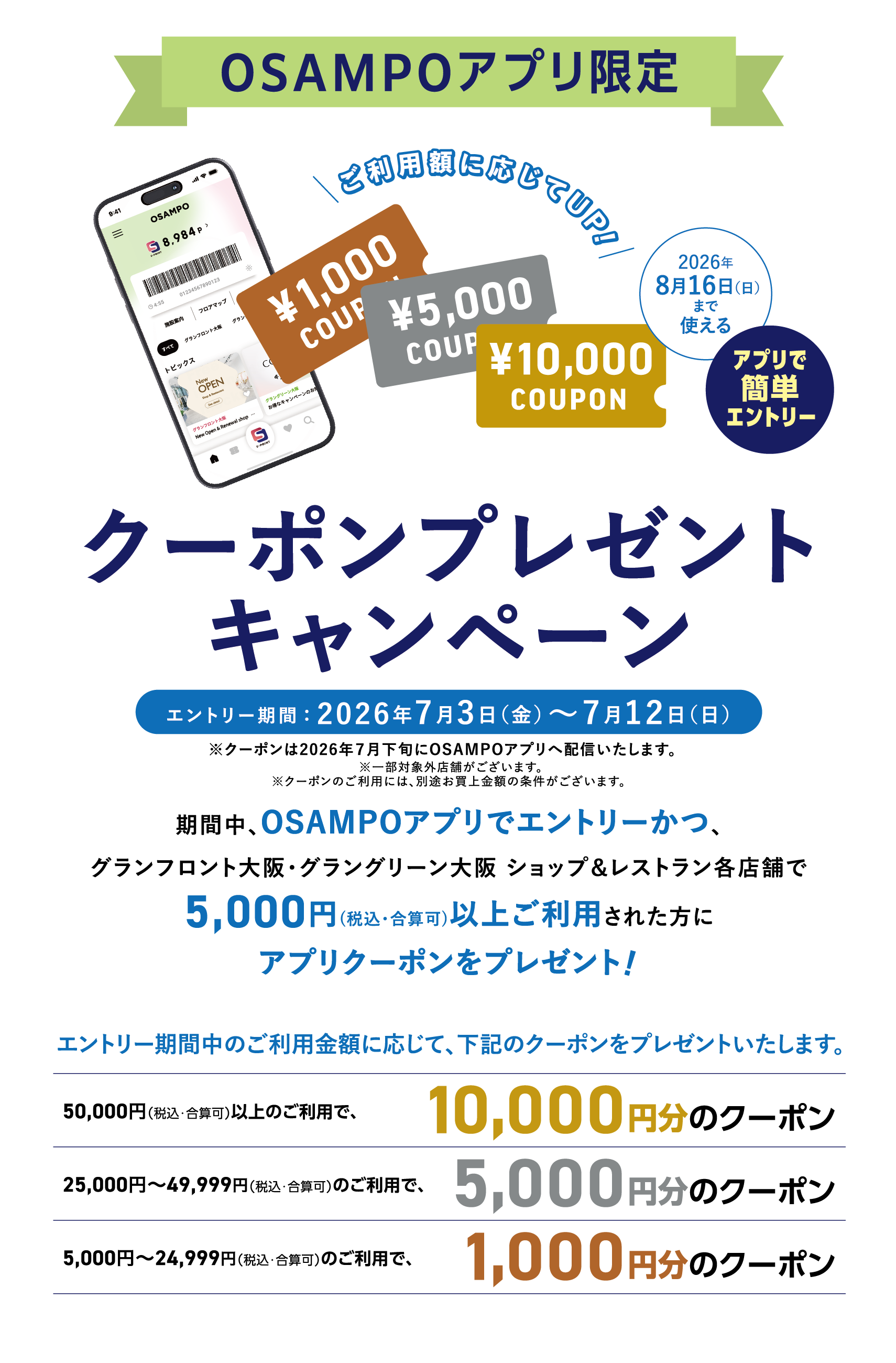 クーポンプレゼントキャンペーン
